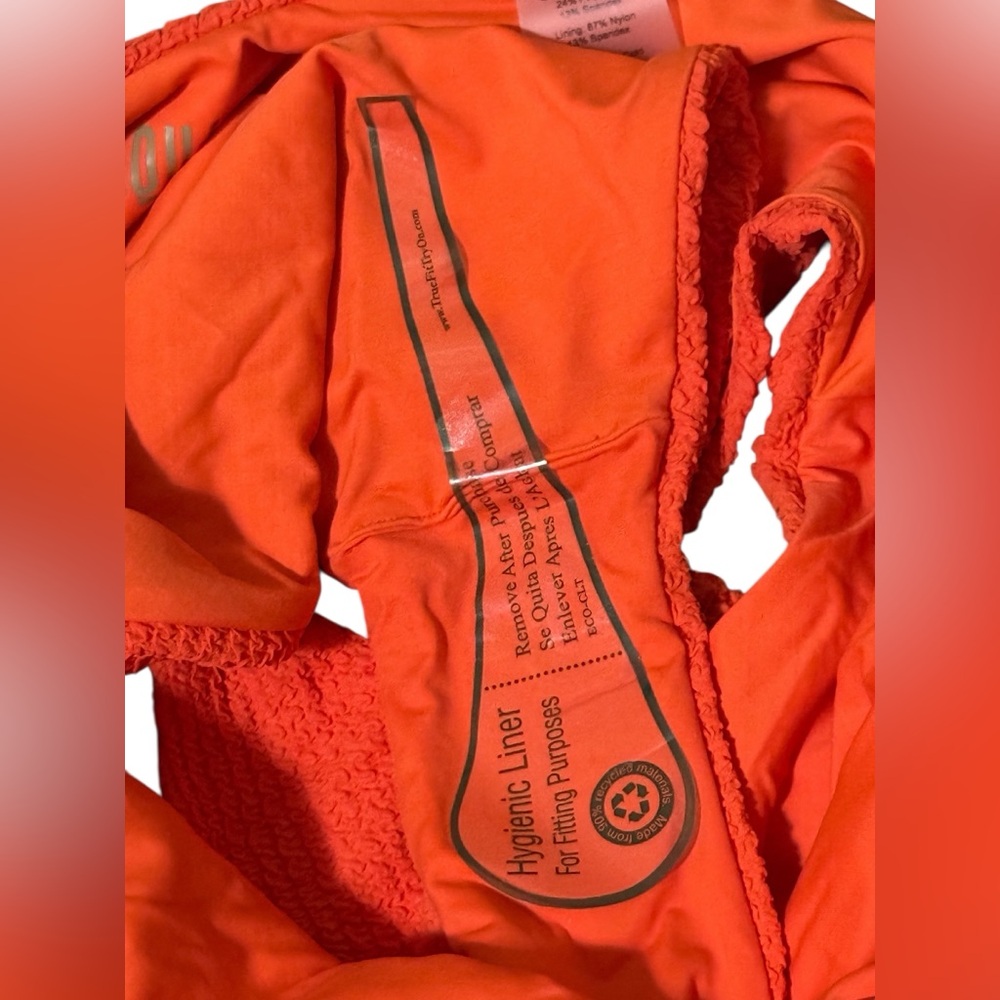 NWT Aquari Mirage One Piece Swimsuit in Tangerine Medium - Picture 4 of 7